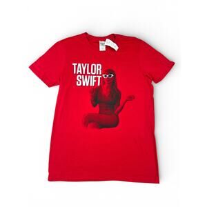 Taylor Swift T Shirt Men's SMALL NWT Red Sitting Tee Vintage RARE